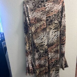 Chic Multicolor Animal Print Jumpsuit